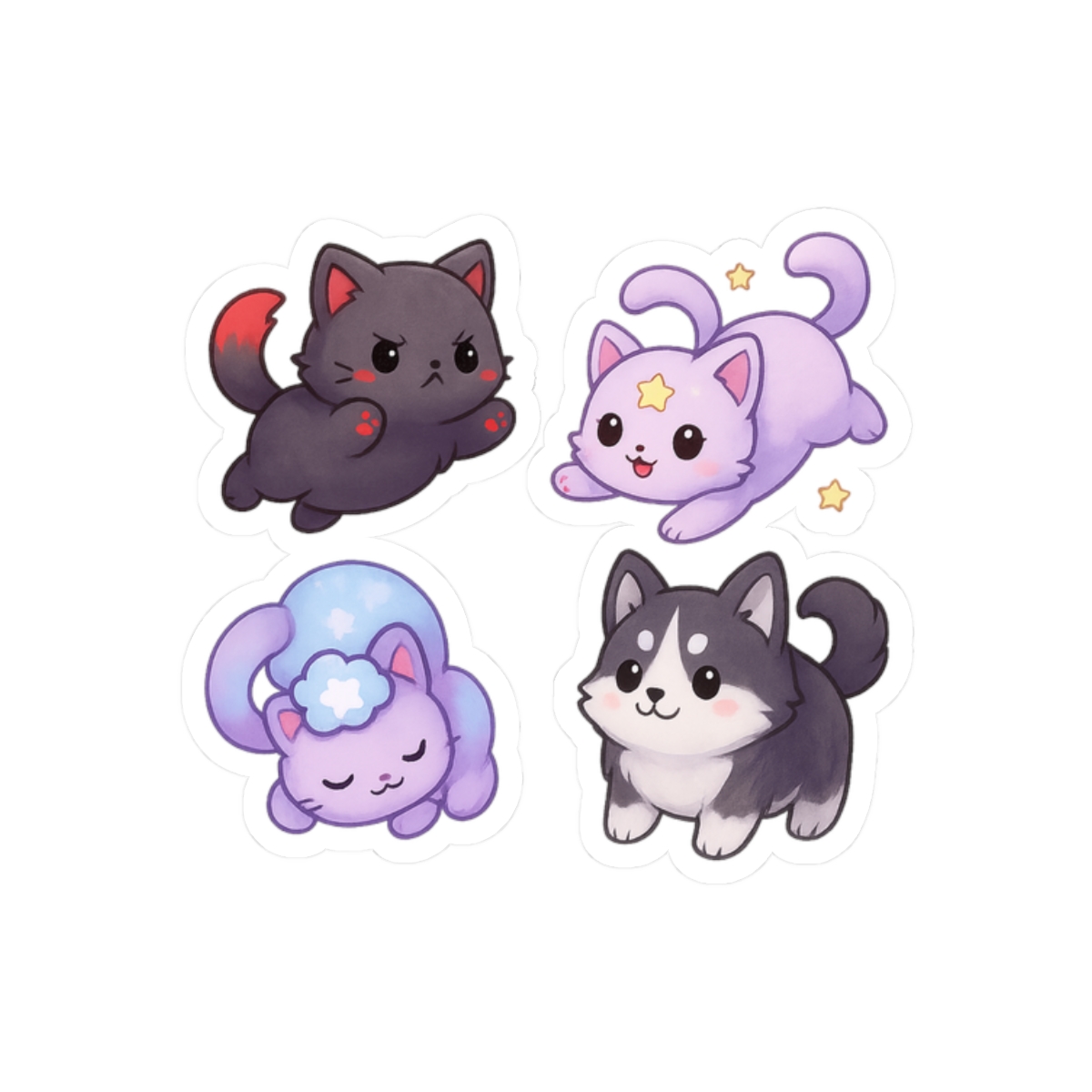 Aphmau Cats Sticker | Cute Vinyl Decal - alternate angle 3, merchandise