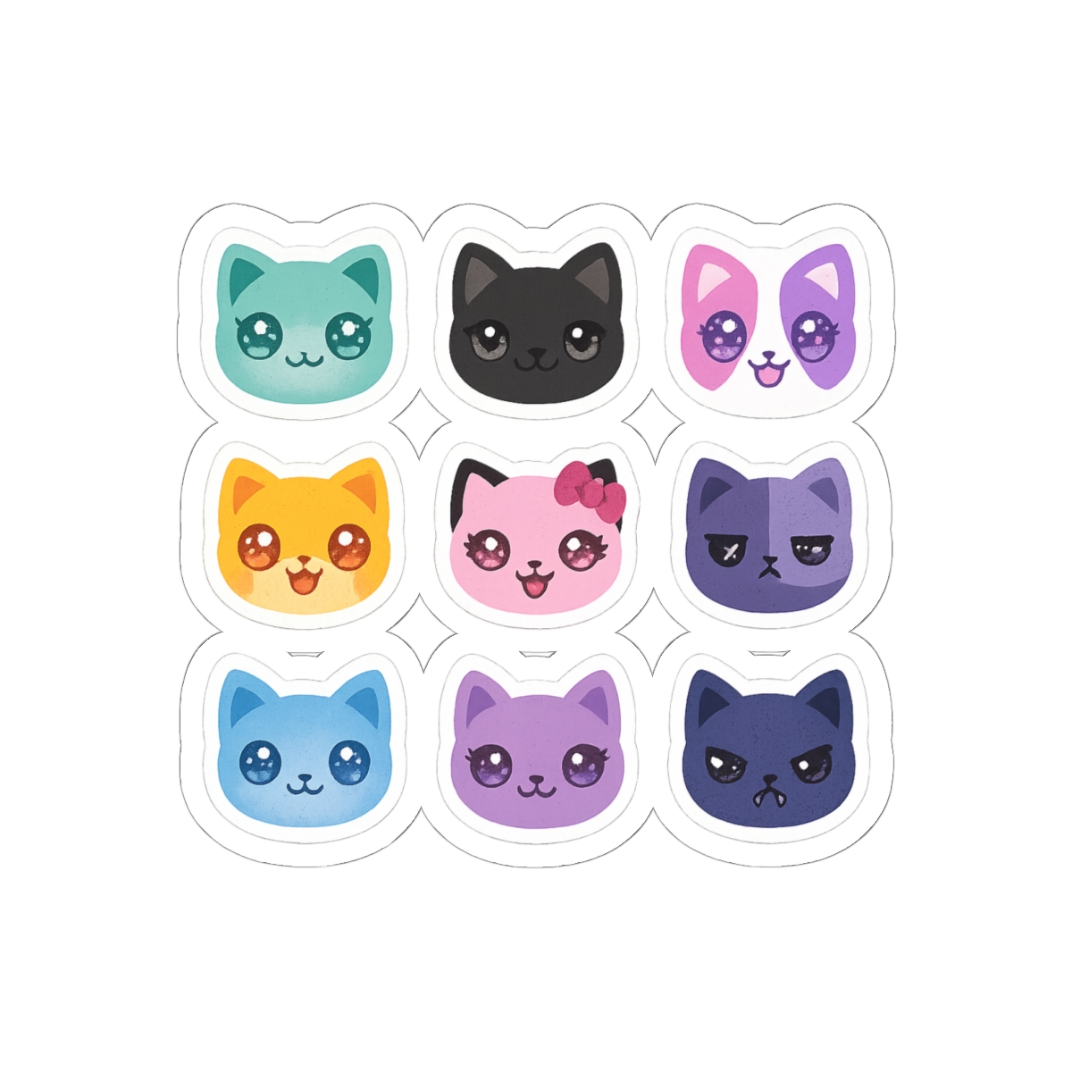 Aphmau Meemeow Cat Pattern Stickers | Cute Vinyl Decals