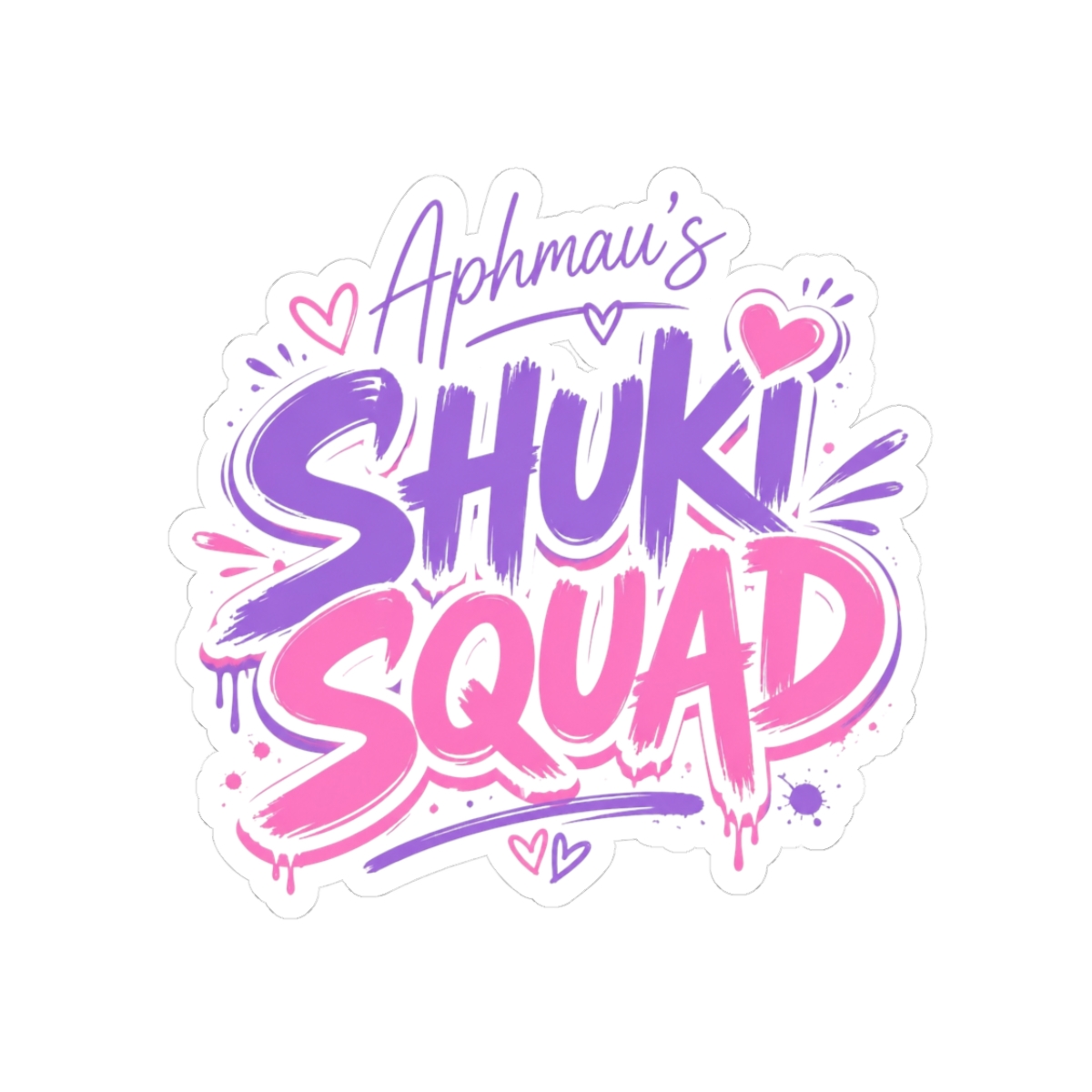 Aphmau "Shuki Squad" Sticker - alternate angle 3, merchandise