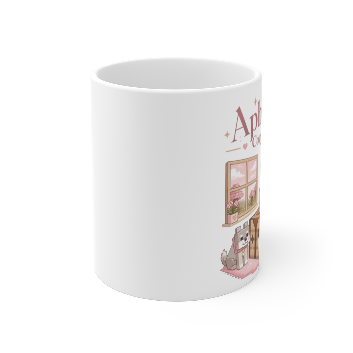 Aphmau "MEEMEOW" White Mug - alternate angle 1, merchandise